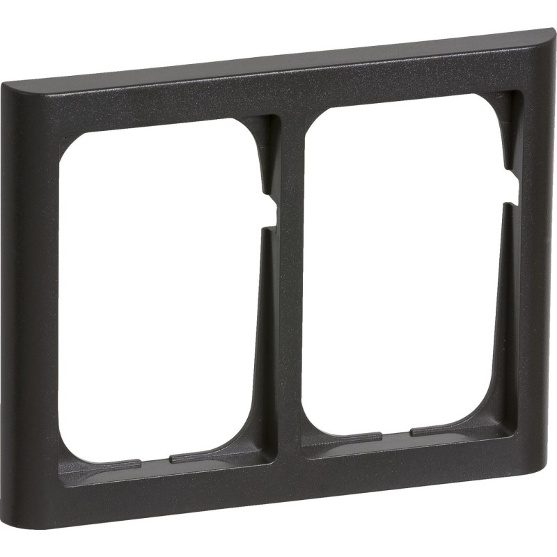 LK Fuga Softline 63 ramme, 2x1,5 modul, vandret, koksgrå