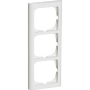 LK Fuga Softline 63 ramme, 3 modul, lodret, hvid