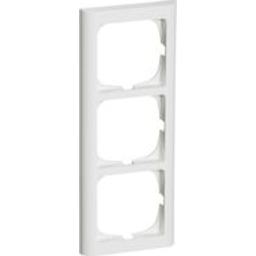 LK Fuga Softline 63 ramme, 3 modul, lodret, hvid