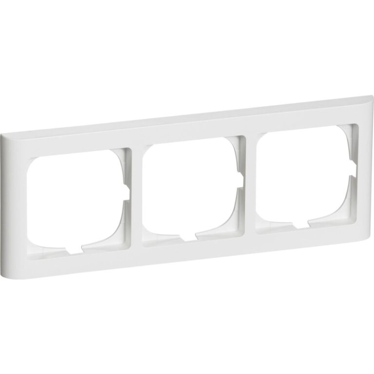LK Fuga Softline 63 ramme, 3 modul, vandret, hvid
