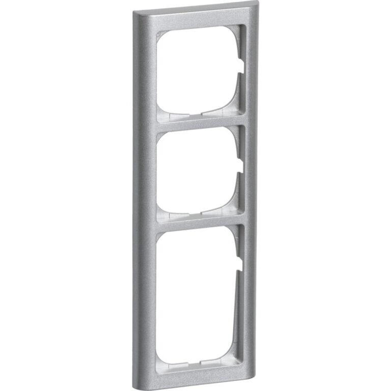 LK Fuga Softline 63 ramme, 3,5 modul, metallic