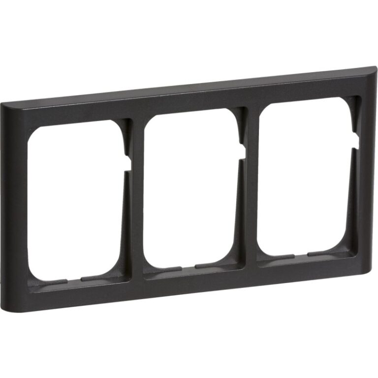 LK Fuga Softline 63 ramme, 3x1,5 modul, koksgrå