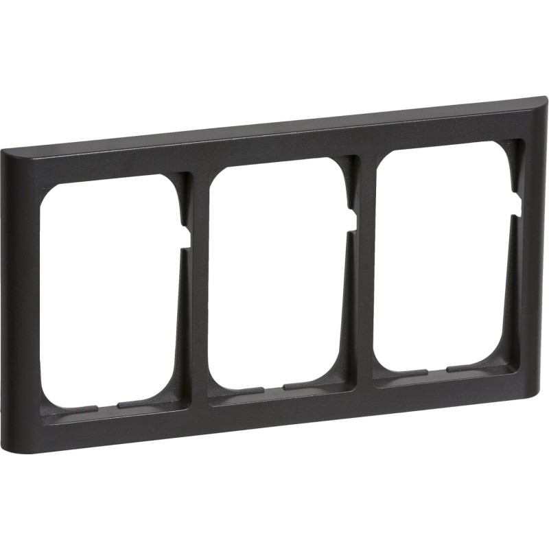 LK Fuga Softline 63 ramme, 3x1,5 modul, koksgrå