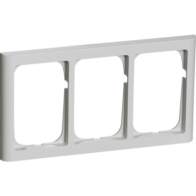 LK Fuga Softline 63 ramme, 3x1,5 modul, lysegrå