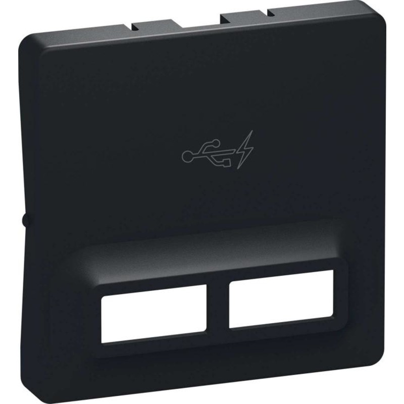 LK Fuga afdækning for 2 x USB-lader, 1 modul, koksgrå