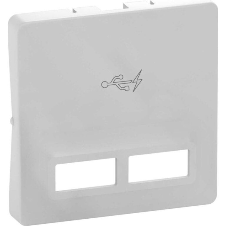 LK Fuga afdækning for 2 x USB-lader, 1 modul, lysegrå