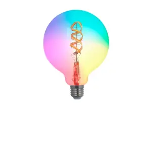 LUUMR - Pære 4W G125 Tuya WLAN RGB CCT E27 Clear