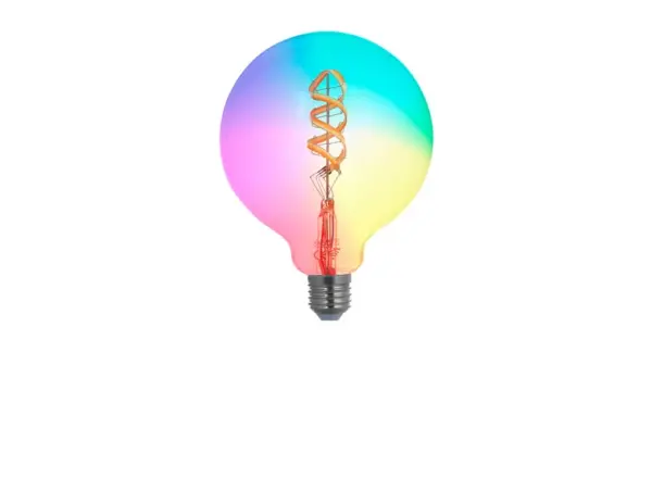 LUUMR - Pære 4W G125 Tuya WLAN RGB CCT E27 Clear