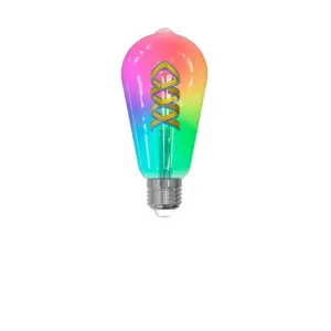 LUUMR - Pære 4W ST64 Tuya WLAN RGB CCT E27 Clear