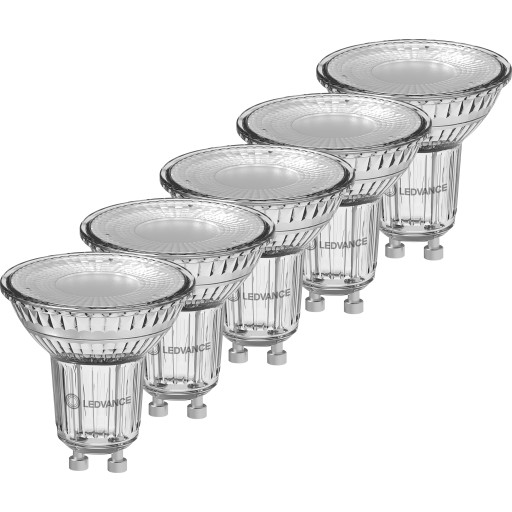 Ledvance Classic GU10 spotpære, 5 stk, 4000K, 3,7W