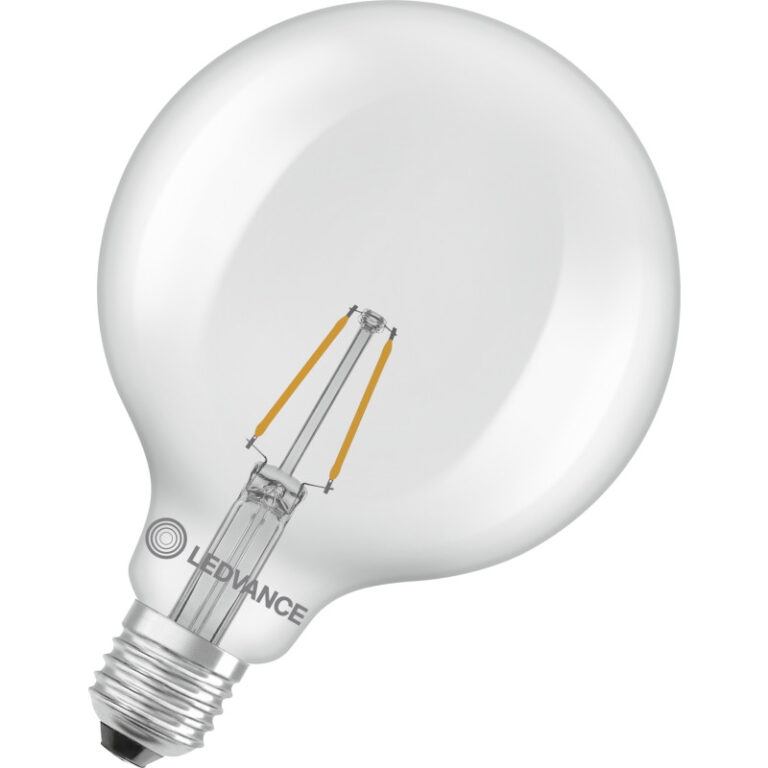 Ledvance E27 globepære, 2700K, 1,8W