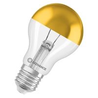 Ledvance LED-pære standard, topforspejlet, filament, guld, 700 lm, 7 W, 2700 K, E27
