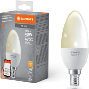 Ledvance Smart+ Wifi E14 kertepære, 2700K, 4,9W