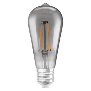 Ledvance Smart+ Wifi E27 LED dråbe filamentpære - hvid - røgfarvet