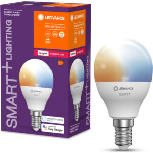 Ledvance Smart+ Zigbee E14 kronepære, 2700K-6500K, 4,9W