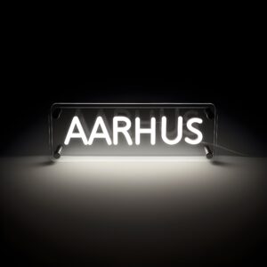 Lightish Århus Led Neon Box Bordlampe