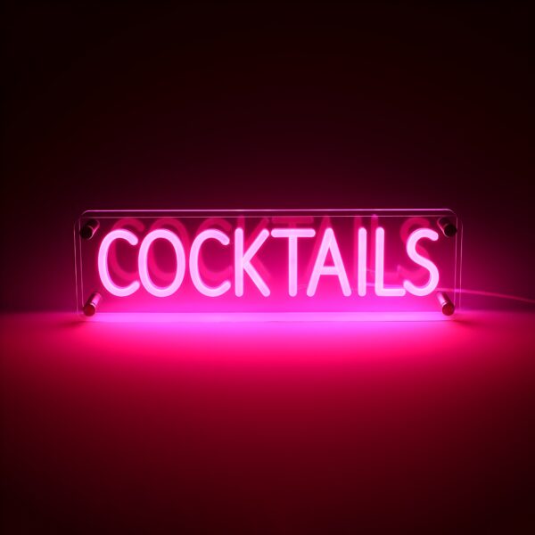 Lightish Cocktails Led Neon Box Bordlampe