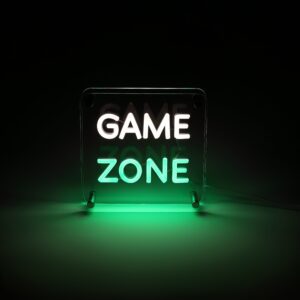 Lightish Game Zone Led Neon Box Bordlampe