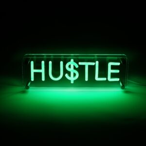 Lightish Hustle Led Neon Box Bordlampe