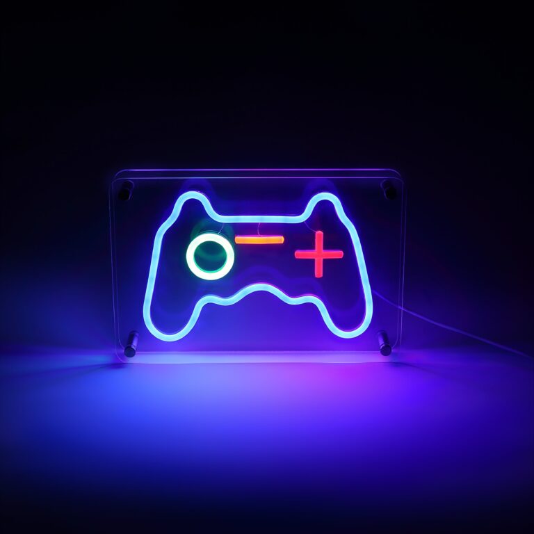 Lightish Joystick Led Neon Box Bordlampe