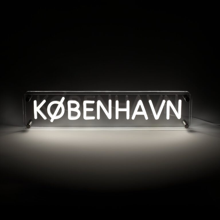 Lightish København Led Neon Box Bordlampe