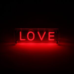 Lightish Love Led Neon Box Bordlampe
