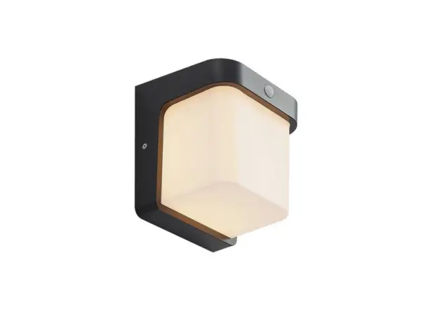 Lindby - Adenike LED Udendørs Væglampe w/Sensor Dark Grey