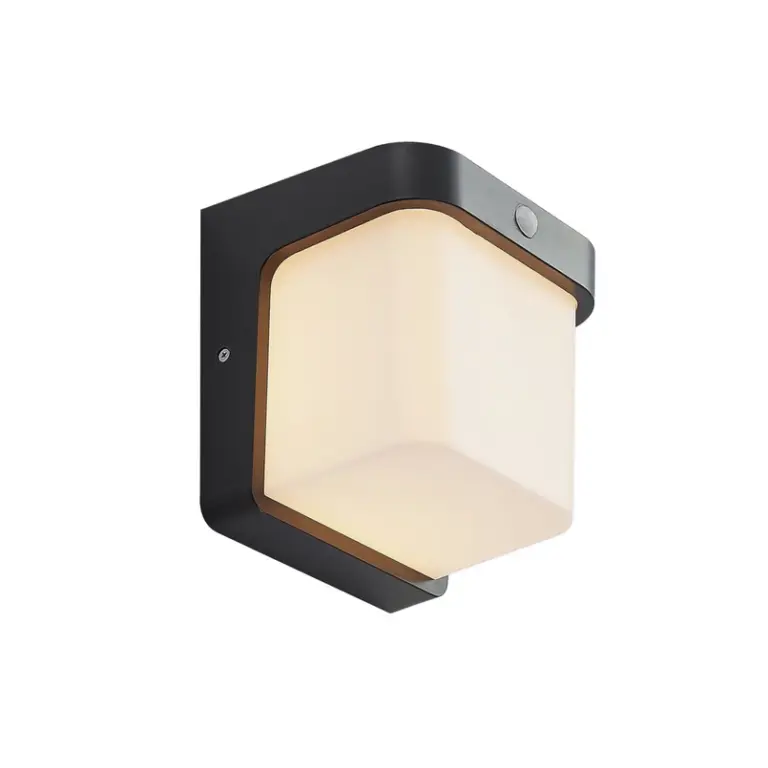 Lindby - Adenike LED Udendørs Væglampe w/Sensor Dark Grey
