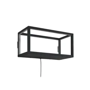 Lindby - Birta LED-væglampe, stik, hylde, 51 cm, USB
