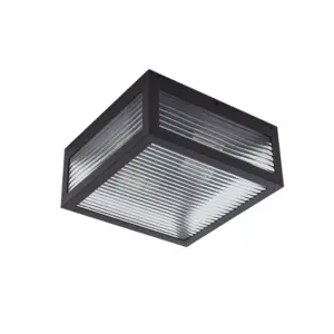 Lindby - Bolgar udendørs loftlampe sort glas metal