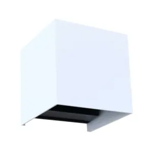 Lindby - Dara Square LED Smart Udendørs Væglampe Hvid