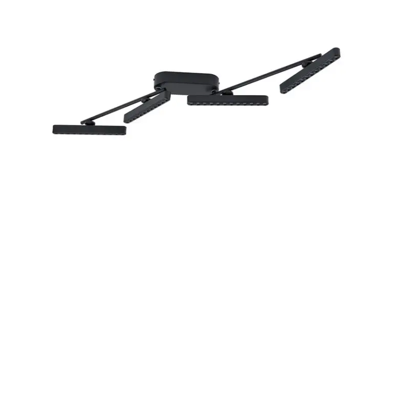 Lindby - Eldrin 4 LED Loftlampe 37W Sort