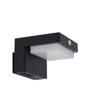 Lindby - Eleazer LED Solcelle Væglampe w/Sensor Sort