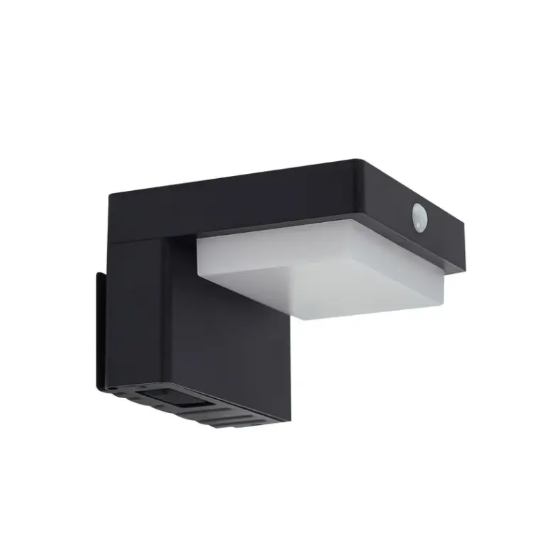 Lindby - Eleazer LED Solcelle Væglampe w/Sensor Sort