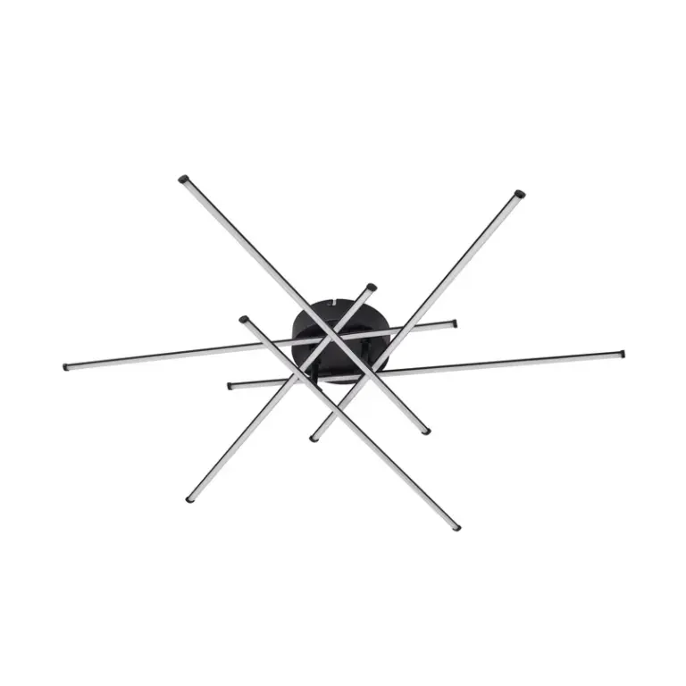 Lindby - Elviano LED-loftlampe, Ø 80 cm, sort, 3.000 K