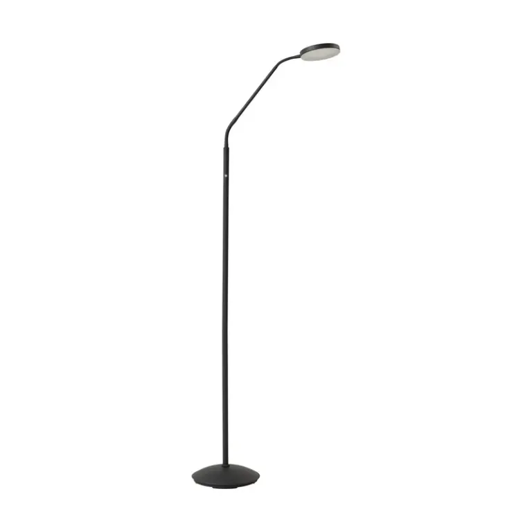 Lindby - Elvyn LED-gulvlampe, sort, justerbar
