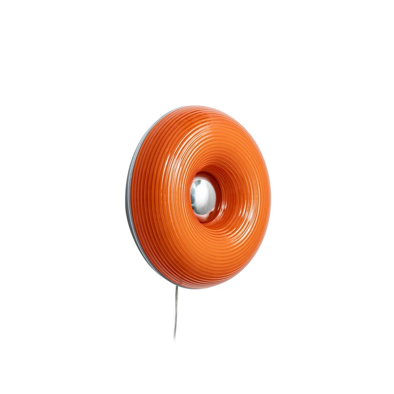 Lindby - Fjora LED-bord-/væglampe Ø 30 cm orange