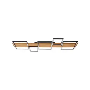 Lindby - Galad 5 LED Loftlampe Træ
