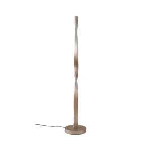 Lindby - Jaren LED-gulvlampe, sort/brun, 114 cm, CCT