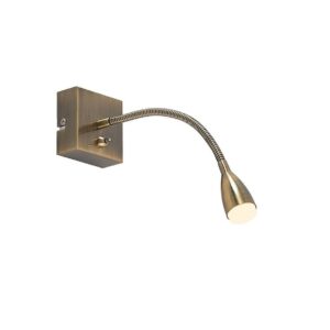 Lindby - Jolka LED Væglampe Brass Lindby