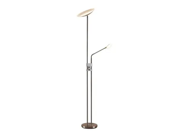 Lindby - Jonne LED Gulvlampe Satin Nickel