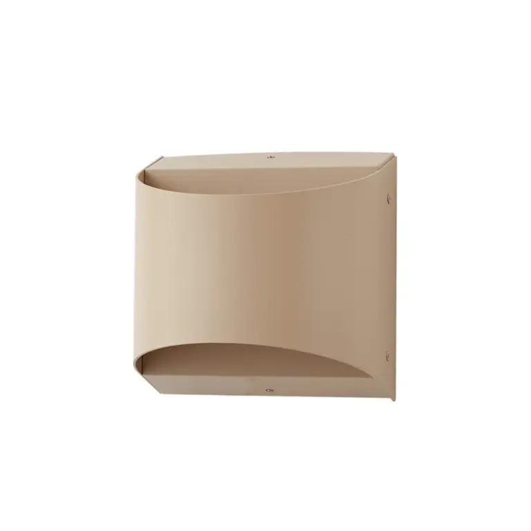 Lindby - Lenore udendørs LED-væglampe 13,5 cm beige metal