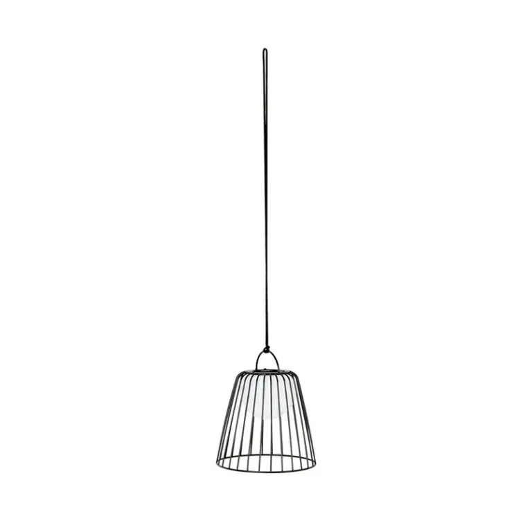 Lindby - Levino LED Portable Udendørs Pendel Sort