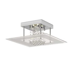 Lindby - Lisandra LED Loftlampe IP44 Chrome/Clear