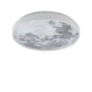 Lindby - Lune LED Loftlampe Hvid/Grå