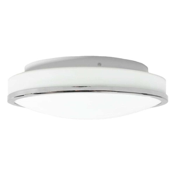 Lindby - Lyss Round LED Loftlampe IP44 Ø34 Chrome