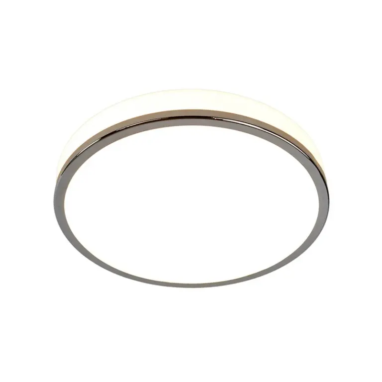 Lindby - Lyss Round LED-loftlampe IP44 Ø28 krom