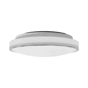 Lindby - Lyss Round LED-loftlampe IP44 Ø34 krom