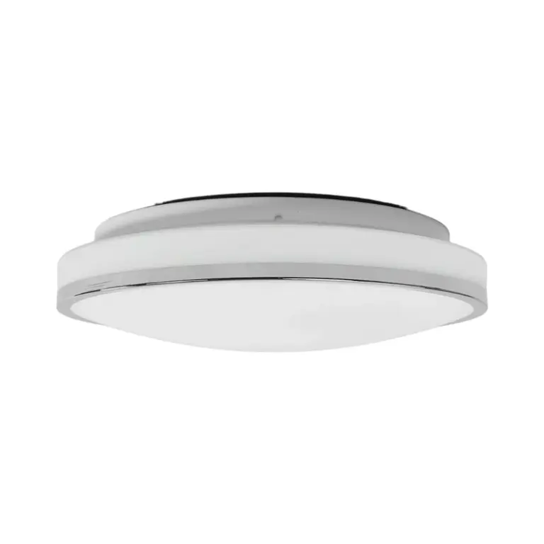 Lindby - Lyss Round LED-loftlampe IP44 Ø34 krom