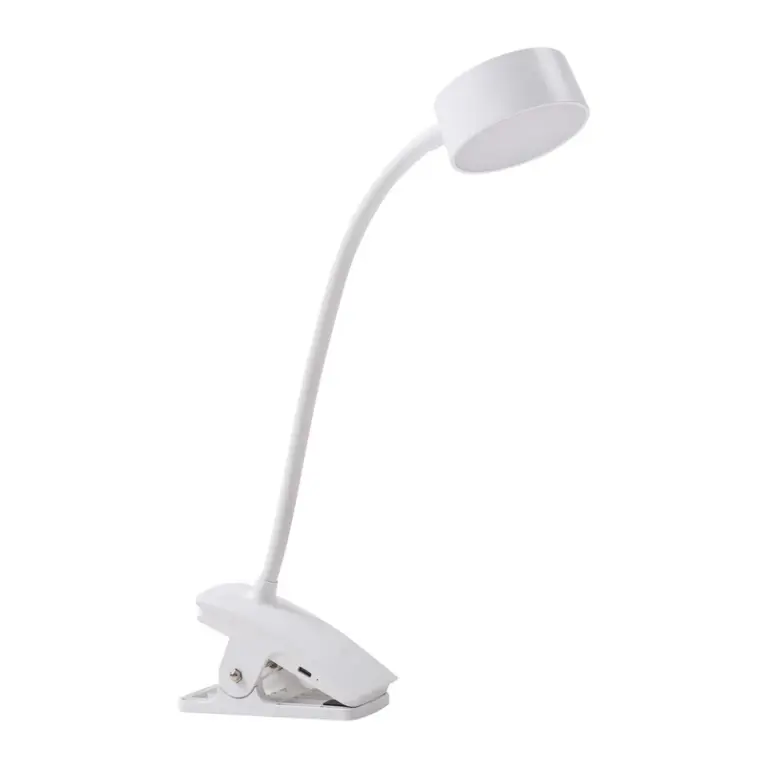 Lindby - Maori LED Portable Bordlampe w/Klemme Hvid